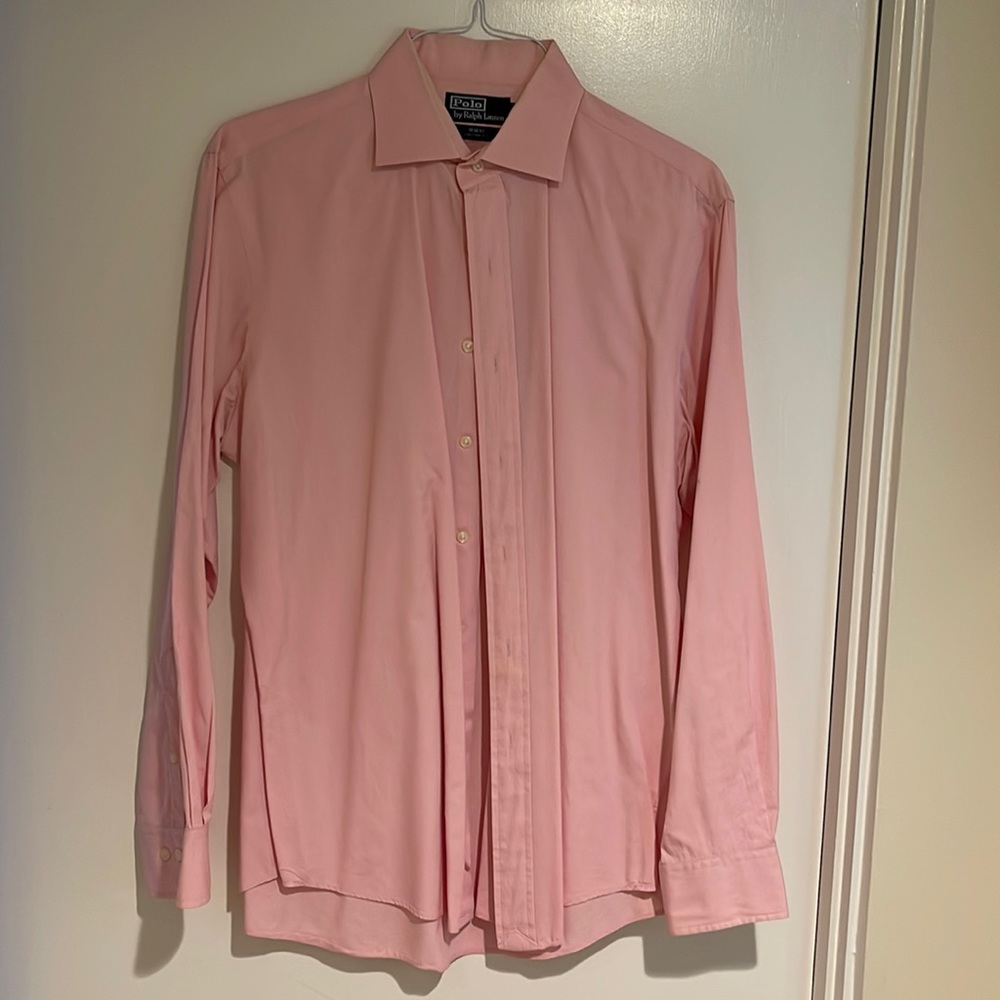 Polo Ralph Lauren pink button down shirt 16.5 34/35